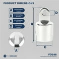 thumbnail image 7 of Five Oceans Marine Bimini Top External Eye End, 7/8 Inch Heavy Duty AISI316 Stainless Steel, Ideal for Pontoon, Fishing, Ski Boats FO368, 7 of 7