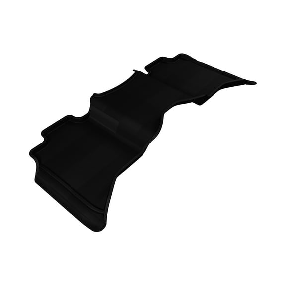 3D MAXpider-L1DG01721509 Second Row Custom Fit All-Weather Floor Mat for Select Dodge RAM 1500 Models - Kagu Rubber (Black)
