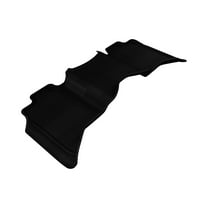 3D MAXpider-L1DG01721509 Second Row Custom Fit All-Weather Floor Mat for Select Dodge RAM 1500 Models - Kagu Rubber (Black)