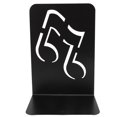 thumbnail image 6 of 2 Pcs Black Metal Bookend Non Slip Heavy Duty Book End For Bookshelves Cabinets Offices, 6 of 21