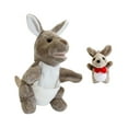 thumbnail image 3 of TISHITA Marionnette à Main Animale Jouets en Peluche pour Garçons Filles Spectacle sur Scène Nœud Papillon Rouge, 3 of 8