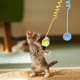 thumbnail image 4 of 2 Piezas De Juguetes Para Gatos: Peluche Hi Cat, Pelota Con Muelle, Palo Para Provocar Al Gato, Se Puede Colgar Y Estirar, Juguete Para Provocar Al Gato, 4 of 5