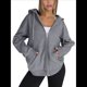 thumbnail image 3 of Sudaderas con Capucha y Cremallera para Mujer, Sudaderas Extragrandes, Conjuntos de Moda Escolar para Otoño, Chaquetas Informales, Ropa de Invierno Gris Oscuro XXL, 3 of 9