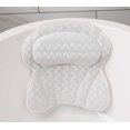 thumbnail image 1 of oreiller De Baignoire Vagues 3d, Tissu En Maille Paissie Et Largie, Lavable En Machine, Ventouses D'appui-tte De Salle De Bain, 1 of 5