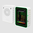thumbnail image 4 of Monitor de Calidad del Aire Interior WiFi 6 en 1, Medidor de HCHO, TVOC, CO2, PM10 y PM2.5, Detector de Gases, Color Negro Inteligente., 4 of 5