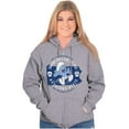 thumbnail image 4 of PA Keystone Map Shape Cool Smurfs Zip Up Hoodie Men's Women's Brisco Brands S, 4 of 6