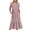 Pink#1, variant on Homenesgenics Summer Dresses for Women Plus Size 3X New Arrivals Women's Summer Casual Short Sleeve Crewneck Dress Casual Flowy Tiered Maxi Beach Dress with Pockets