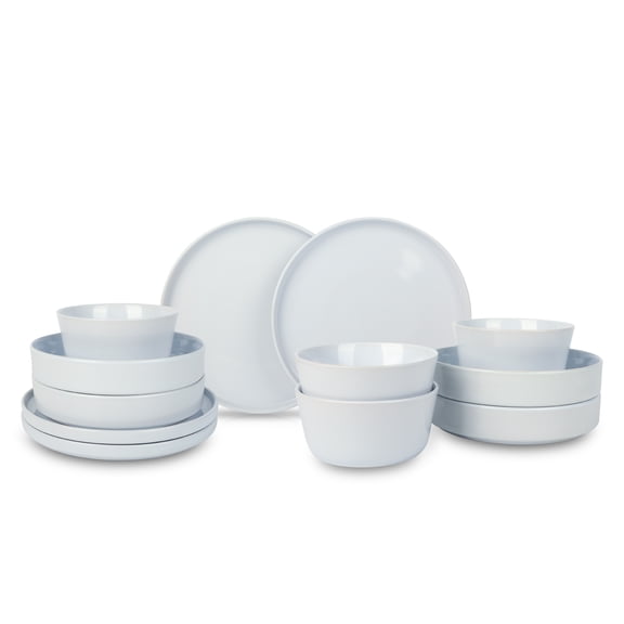 Stone Lain Celina 12-Piece Dinnerware Set Stoneware, White