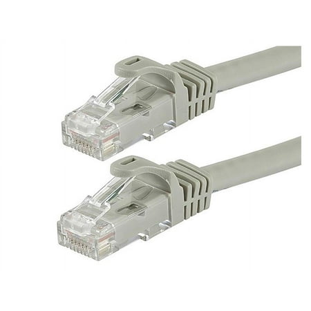 UPC: 0844660097969 | Monoprice Flexboot Cat6 Ethernet Patch Cable – Network Internet Cord – RJ45  Stranded  550Mhz  UTP  Pure Bare Copper Wire  24AWG  3ft  Gray