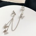 thumbnail image 3 of Ear Cuff Chain Earring Alloy Butterfly Cartilage Earring Drop Earring for Women, 3 of 10