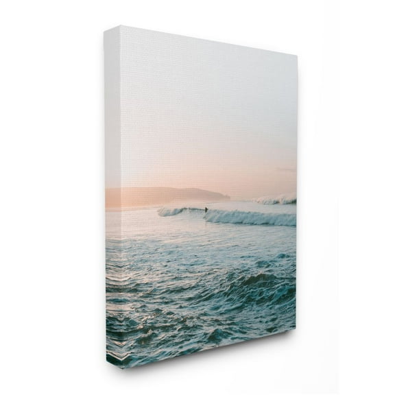 Stupell Industries Surfing the Tide Beach Wave Photograph Designed by Unsplash