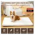 Image showcasing Dog Crate Pad - Reversible Kennel Bed for Small Medium Large Dogs ...