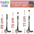 thumbnail image 4 of DaddyChild Kick Scooter pour Enfants, 4 Réglables en Hauteur Maigre pour Diriger avec PU Allumer des Roues, 4 of 4