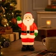 thumbnail image 4 of Lypsnake Lighted Blow Mold Santa Christmas Decoration, Warm Light Up Santa Figurine, Classic Holiday Decor for Outdoor Indoor Yard Porch Home Display, 4 of 7