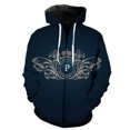 thumbnail image 1 of Sudadera con capucha y cremallera para hombre, estilo europeo y americano, informal, con estampado 3D, unisex, talla grande, gran oferta 2024 para adolescentes, 1 of 6
