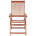thumbnail image 4 of vidaXL Patio Folding Chairs Camping Garden Lawn Chair Solid Wood Acacia Brown, 4 of 32