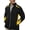 Black & Gold, variant on Men's Subzero Athletic Soft-Shell Full Zip Jacket (Small, Black & Deep Red)