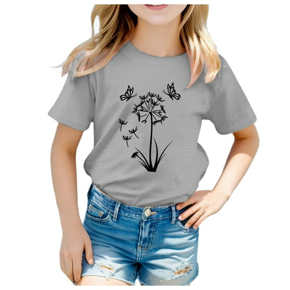 Gubotare Kids Tshirt Toddler Boy Graphic Shirts, Dinosaur Short Sleeve Cotton Tshirt, Kids Summer Cars Tees Top Clothes Sizes 6-7T (Grey,6-7 Years)