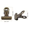 thumbnail image 2 of Unique Bargains Metal Hinge Clip Clamp 22mm Small Binder Clips Bronze, 40 Pack, 2 of 5