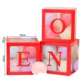 thumbnail image 4 of Homerr Balloon Box Party Balloon Decoration 1st Birthday Balloon Box Set - Letter Print Clear Boxes for Baby Shower and Birthday Decoration, 4 of 11