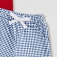 thumbnail image 4 of Yindaity Toddler Boy Summer Clothes Toddler Baby Boy Summer Clothes Short Sleeve T-Shirt Elastic Waist Shorts Set 2 Piece Outfit(Red,18-24 Months), 4 of 6