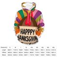 thumbnail image 2 of Autumn Happy Thanksgiving Turkey Men's Women New Sweatshirt Hoodie Men's Plus Size Sweatshirt Hooded Sweatshirt 3d Printed Street Men's Cloth, 2 of 6