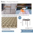 thumbnail image 3 of Lagoon Russ Brown Rattan Dinning Table With Aluminum Tube 7022N3-D2LGS, 3 of 4