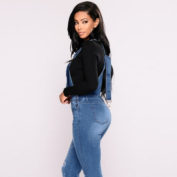 Womens stretch store dungarees