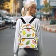 thumbnail image 7 of FORMRS Mini Backpack Purse for Women Travel Daypack Casual Shoulder Bag, Pink Colorful Leaves, 7 of 7