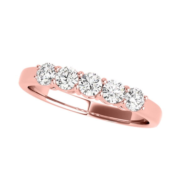 Aone 1 Carat Lab Grown White Diamond Wedding & Engagement Rose Gold 14K Ring for Women