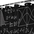 thumbnail image 3 of Math Equations Symbols Black Pattern Shower Curtain 72"x72" ,Bathroom Decorative Shower Curtains Set with 12 Hooks,Modern Waterproof Washable Shower Curtain, 3 of 6