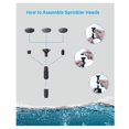 thumbnail image 3 of Bomba de fuente de agua solar, bomba de baño para pájaros para exteriores con tubería, accionada, 3 of 4