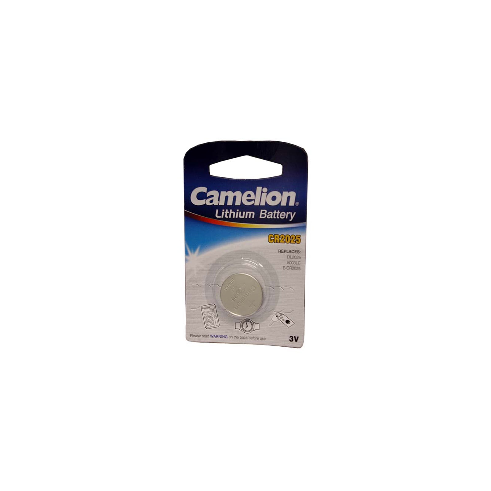 Camelion CR2025-BP1 3V 170mAh Lithium Button Cell, 1 pack CLEARANCE