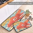 thumbnail image 6 of Kitchen Floor Mat 2 Sets Carpet Floor Mat Kitchen Mat Bathroom Mat Living Room Mat Bedroom Mat Absorbent Delicate Fabric No Ball Red Carp, 6 of 7