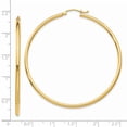 thumbnail image 3 of 10K Polished 2mm Tube Hoop Earrings in 10k Yellow Gold, 3 of 3