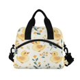 thumbnail image 2 of Lunch Bag Portable Crossbody Meal Bag Cooler Bag Insulated Lunch Bag Food Bag Handheld & Crossbody Design Yellow Cartoon Cute Duckling, 2 of 6