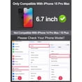 thumbnail image 2 of Protector de pantalla GIGIKISS Matte para iPhone 15 Pro Max 6.7", 2 of 7