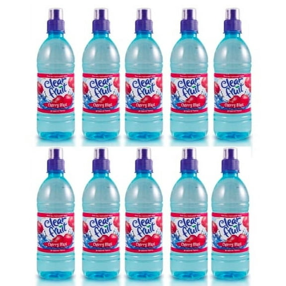 Dana Market - Clear Fruit Cherry Blast Flavored Water 16.9 oz Bottles (Pack of 10)