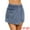 Blue, variant on DARING DIVA Women's High Waist Western Asymmetrical Denim Cargo Skirt S Light Blue
