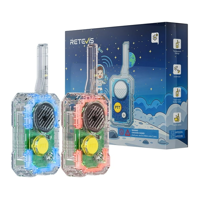 Kit de Walkie Talkie DIY Retevis EZTalk 80 de STEM Toys para niños de 8 a 13 años