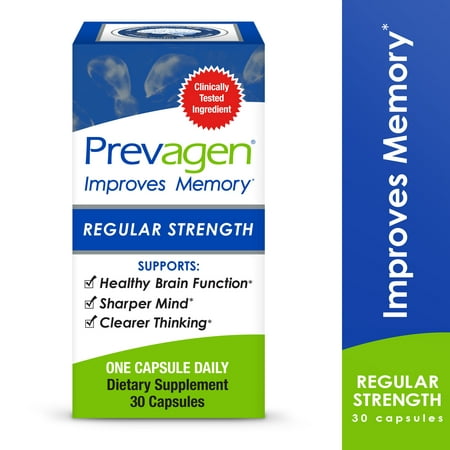 Prevagen Regular Strength Memory Improvement Capsules, 30 (Best Supplements For Memory And Cognitive Function)
