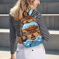 thumbnail image 5 of Easygdp Animals on Noah's Ark for Durable Canvas Laptop Backpack - Adjustable Shoulder Strap, Large Capacity, Fits 15-17in Laptops, for School, Work, Travel-Medium, 5 of 5