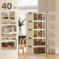 thumbnail image 3 of Foldable Storage Cabinet-Dark -4 Layer, 2 colors, 3 of 6
