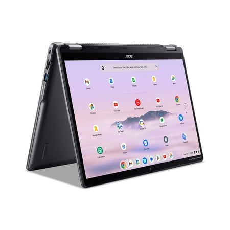 Acer Chromebook Plus Spin 514 Laptop with Google AI - 14" WUXGA 1920x1200 IPS Touch Display Intel Core 5 Processor 120U 8GB LPDDR5X 256GB SSD WiFi 6E FHD Webcam Chrome OS CP514-4HN-58BV