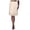 F-11Khaki, variant on ZHOGXU Women Skirt Summer Elastic Waist Solid Color Lace Trim Fashion Comfortable Skirt For Casual Daily Wear,Black,L