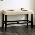 thumbnail image 3 of William's Home Furnishing Ivory Brule Counter Ht. Bench, 3 of 3