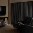 thumbnail image 2 of Eclipse Absolute Zero Velvet 100% Solid Blackout Home Theater Curtain Panel, Black, 50x63, 2 of 4