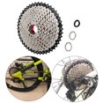 thumbnail image 3 of 8-12 s MTB Bike Freewheel Cassette de bicicleta Reparación de volante, antioxidante, sin deformación, resistente al desgaste, alto rendimiento de dura 10S 11-46T Plata Soledad Cassette de rueda libre para bicicleta, 3 of 8