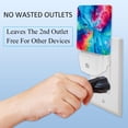 thumbnail image 3 of Tie-dye LED Square Night Lights for a Bright and Stylish Ambiance - Ideal for Bedrooms and Hallways - Energy Efficient Plugin Lamps with Auto Sensor, 3 of 6
