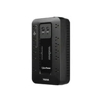 CyberPower EC750GTAA 750VA/450W Simulated Sinewave Compact UPS System, TAA Compliant, Black